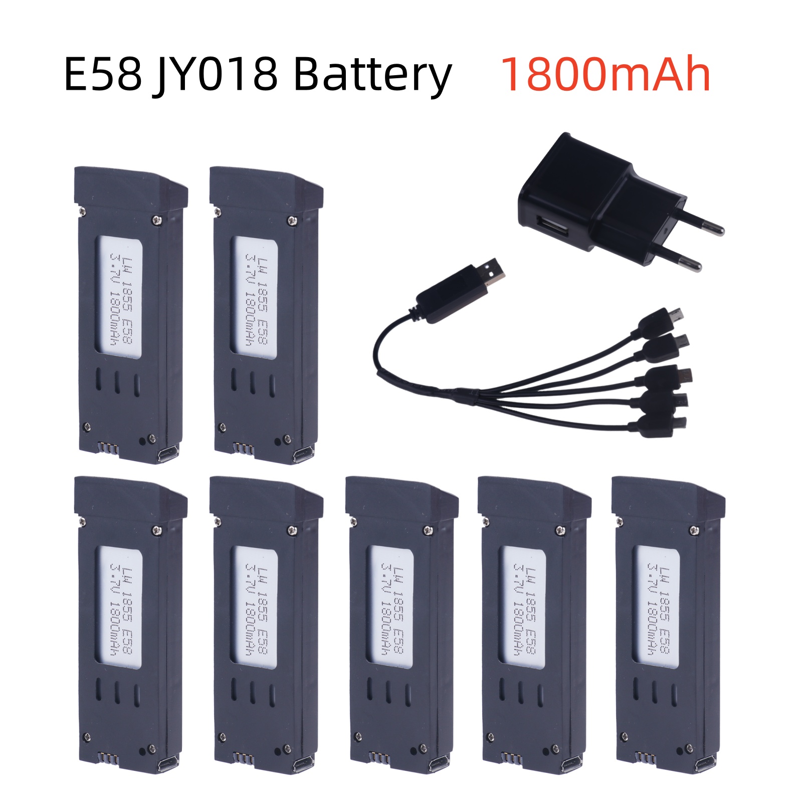 3.7V 1800mAh RC Drone Lithium  - Eachine Drone E58 review and price