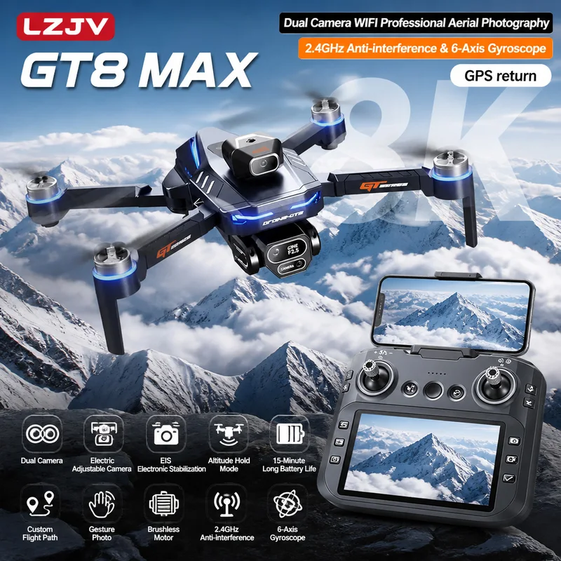 GT8 Max Foldable Drone 8K HD P - Drone Multispectral review and price